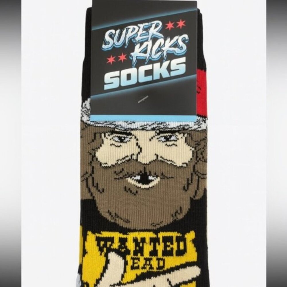 NWT Pro Wrestling Tees Mick Foley Christmas Saint Mick Socks